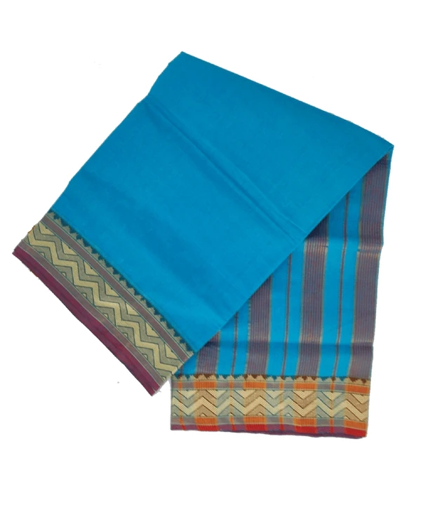 Cotton Saree Bonde Blue