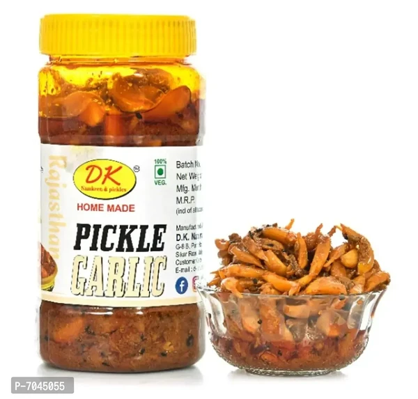 DK RAJASTHANI HOMEMADE GARLIC PICKLE 450GM - 450 Gms