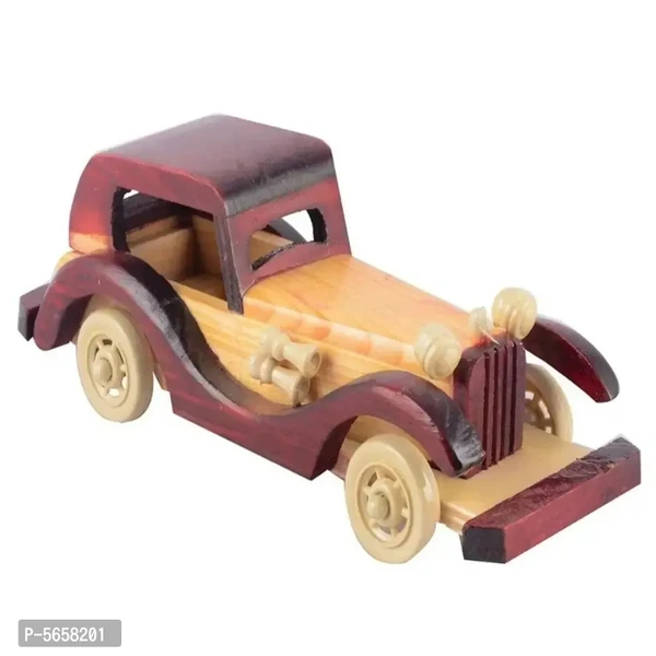 Handcarved Wooden Jeep Moving Toy - 1 Year Plus