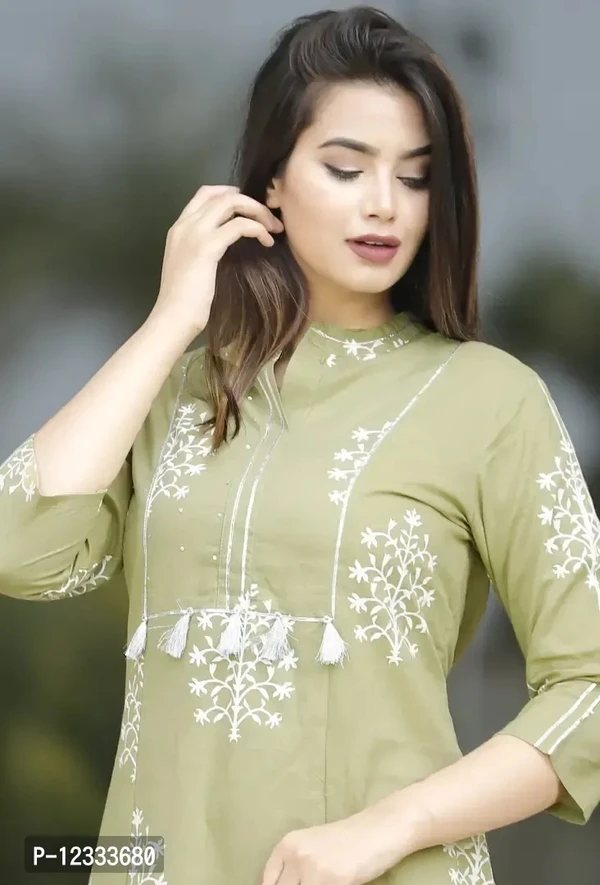 Trendy Women Cotton Kurta - S