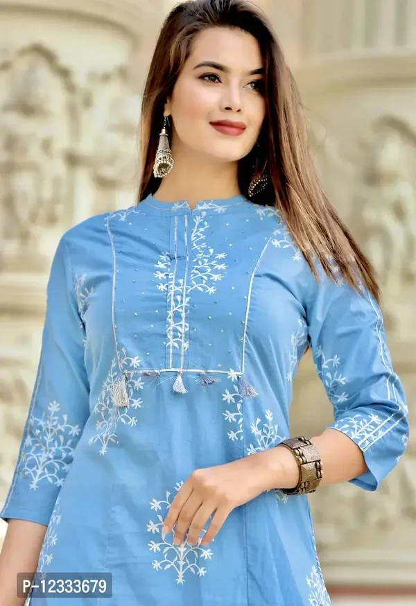 Trendy Women Cotton Kurta - S