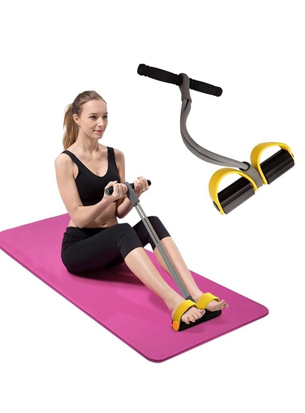 Pull Waist Reducer Body Shaper Quality Pull String - Body Building Training, Rubber Pull Rope Exerciser, Toning Tube Tummy Trimmer (RANDOM COLOR) C-0621