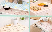 Kitchen Drawer Matt Printed Antibacterial Cabinet Plastic Foam Household Wardrobe Moisture Drawer Pad Waterproof Non-Slip Paper Kitchen Cupboard Liners Roll Mat, Place Mat for Kitchen Cupboard Liners, Table Drawer Mat, Drawer, Refrigerator 45x300 cm (Multi) - Set of 1