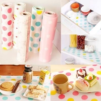 Kitchen Drawer Matt Printed Antibacterial Cabinet Plastic Foam Household Wardrobe Moisture Drawer Pad Waterproof Non-Slip Paper Kitchen Cupboard Liners Roll Mat, Place Mat for Kitchen Cupboard Liners, Table Drawer Mat, Drawer, Refrigerator 30x300 cm (Multi) - Set of 1