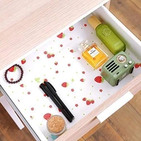 Kitchen Drawer Matt Printed Antibacterial Cabinet Plastic Foam Household Wardrobe Moisture Drawer Pad Waterproof Non-Slip Paper Kitchen Cupboard Liners Roll Mat, Place Mat for Kitchen Cupboard Liners, Table Drawer Mat, Drawer, Refrigerator 30x300 cm (Multi) - Set of 1