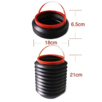 Collapsible Car Dustbin Pop Up Trash Can Foldable Waste Bin Garbage Storage Rubbish Organizer for Diwali, with Adjustable Hanging Strap for Car, Van, SUV, Truck (Black, 1pc)