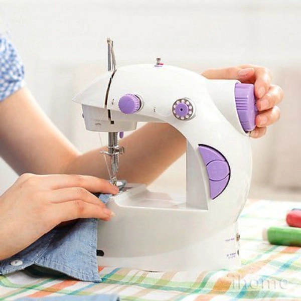 4 in 1 Portable & Compact Mini Sewing Machine, Adapter and Foot Pedal Portable Dual Speed ​​Beginner Sewing Machine with Light Electric Sewing Machine