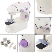 4 in 1 Portable & Compact Mini Sewing Machine, Adapter and Foot Pedal Portable Dual Speed ​​Beginner Sewing Machine with Light Electric Sewing Machine