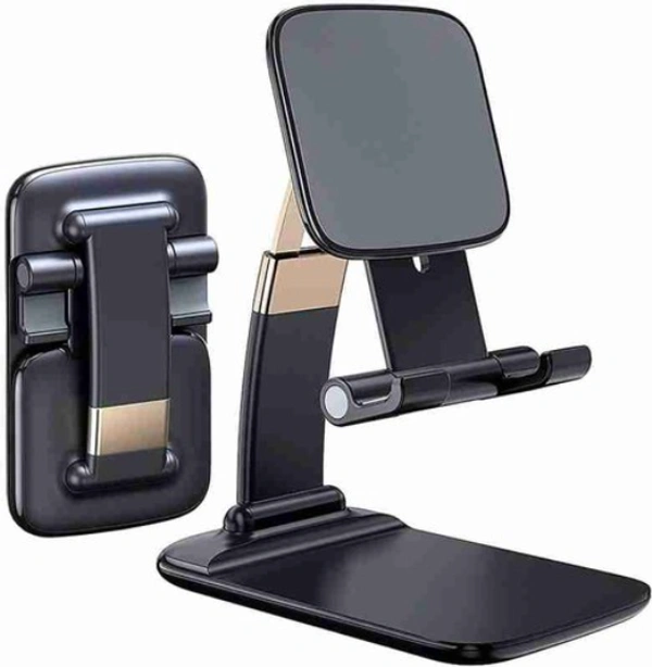 Adjustable and Foldable Desktop Mobile Stand | Compatible with All Mobile Phone and Tablets for Desk Bed Table Office Video Recording Take Pictures C-A120402