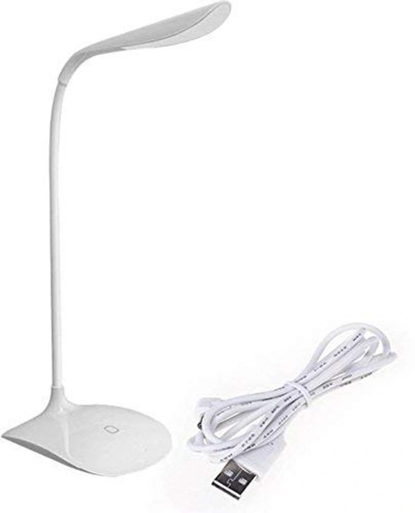 Combo Of 2 Products 1) Rechargeable LED Touch On/Off Switch Desk Lamp For Studying Reading Table Lamp USB Charging With Cable Touch 3 Adjustable Brightness Levels Desk Light for Study 2) Sensor Led Night Light, Color Changing Plug-in LED Mushroom Dream Bed Lamp (Random Colour)