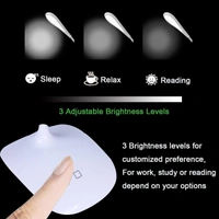 Rechargeable LED Touch On/Off Switch Desk Lamp For Studying Reading Table Lamp USB Charging With Cable Touch 3 Adjustable Brightness Levels Desk Light For Study (Random Colour) - Only Desk Light
