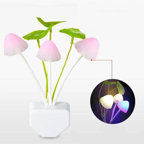 Combo Of 2 Products 1) Rechargeable LED Touch On/Off Switch Desk Lamp For Studying Reading Table Lamp USB Charging With Cable Touch 3 Adjustable Brightness Levels Desk Light For Study 2) Sensor Led Night Light, Color Changing Plug-In LED Mushroom Dream Bed Lamp (Random Colour) - Only Mushroom Light