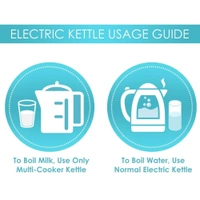 Stainless Steel Electric Kettle Multipurpose Extra Large Cattle Electric with Handle Hot Water Tea Coffee Maker Water Boiler, Boiling Milk (Black, 2 Liter)