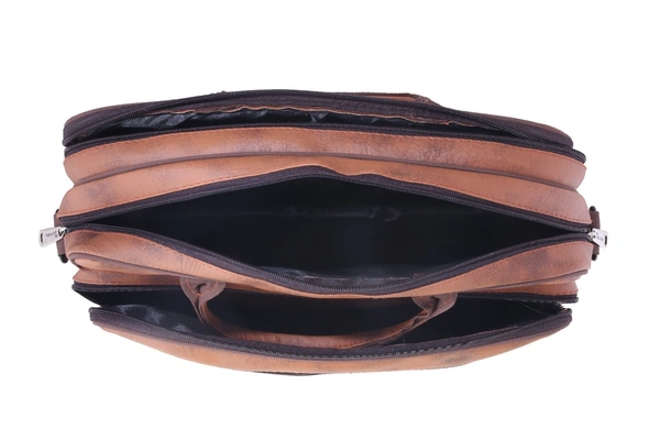 Comforstic Attractive Men & Women Stylish Messenger Bag (Brown) - Brown