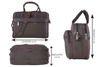 Comforstic Attractive Men & Women Stylish Messenger Bag (Brown) - Silver