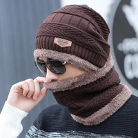 Woolen Beanie/Skull Cap & Neck Warmer (Muffler) Combo for Winters with Faux Fur Inner Side |Warm Hat| Hedging Hat Scarf Set | Winter Cap | Air Proof Cap | Woolen Cap | Ear Warmer - silver