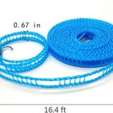 Clothesline Windproof Outdoor 5m/ 16.4ft, Portable Clothes Drying Rope  Nylon Clothes Line String Outdoor, Windproof Clothesline for Camping Travel