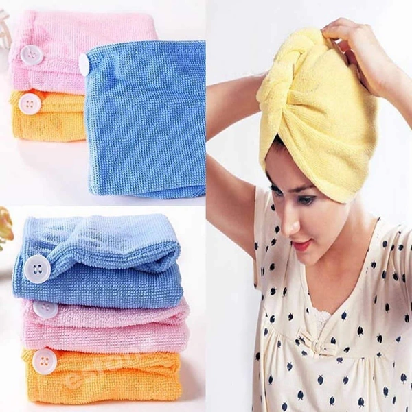 Hair Towel Wrap Absorbent Towel Hair-Drying Quick Dry Shower Caps Bathrobe Magic Hair Wrap Towel Super Quick-Drying Microfiber Bath Towel Hair Dry Cap Salon Towel(Multi Color)