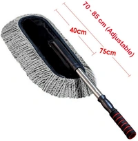 Microfiber Car Cleaner Flexible Duster Cleaner Car Wash | Car Cleaning Accessories | Microfiber | Brushes | Dry/Wet Home, Kitchen, Office Cleaning Brush with Expandable Grip Handle