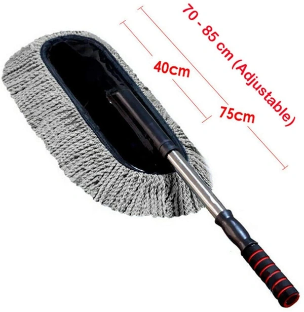 Microfiber Car Cleaner Flexible Duster Cleaner Car Wash | Car Cleaning Accessories | Microfiber | Brushes | Dry/Wet Home, Kitchen, Office Cleaning Brush with Expandable Grip Handle