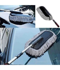 Microfiber Car Cleaner Flexible Duster Cleaner Car Wash | Car Cleaning Accessories | Microfiber | Brushes | Dry/Wet Home, Kitchen, Office Cleaning Brush with Expandable Grip Handle