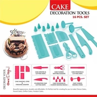 Round Cake Turntable With Decorative Kit 16 pcs