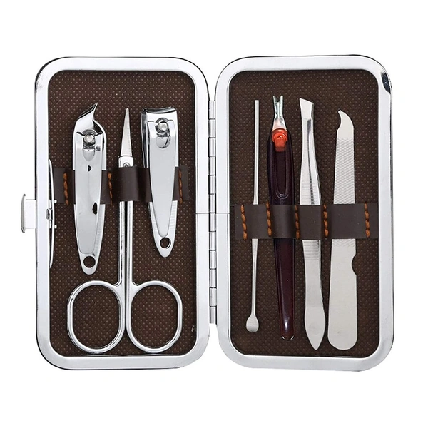 7 in 1 Manicure set Professional Stainless Steel Nail Clipper Kit Finger Plier Nails art Pedicure Toe Nail Tools Set-Specially Design for Kids
