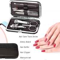 7 in 1 Manicure set Professional Stainless Steel Nail Clipper Kit Finger Plier Nails art Pedicure Toe Nail Tools Set-Specially Design for Kids