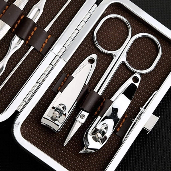 7 in 1 Manicure set Professional Stainless Steel Nail Clipper Kit Finger Plier Nails art Pedicure Toe Nail Tools Set-Specially Design for Kids