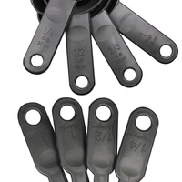 (SET OF 2) 8 Piece Measuring Cup & Spoon Set - Multi Purpose Kitchen Tool (with Free Hanging Groove)