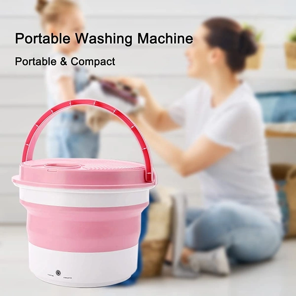 Portable Washing Machine Mini Folding Cloth Washing Machine,Small Foldable Bucket Washer Lightweight Convenient Washer for Washing Baby Clothes, Camping, Travelling.