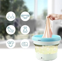 Portable Washing Machine Mini Folding Cloth Washing Machine,Small Foldable Bucket Washer Lightweight Convenient Washer for Washing Baby Clothes, Camping, Travelling.