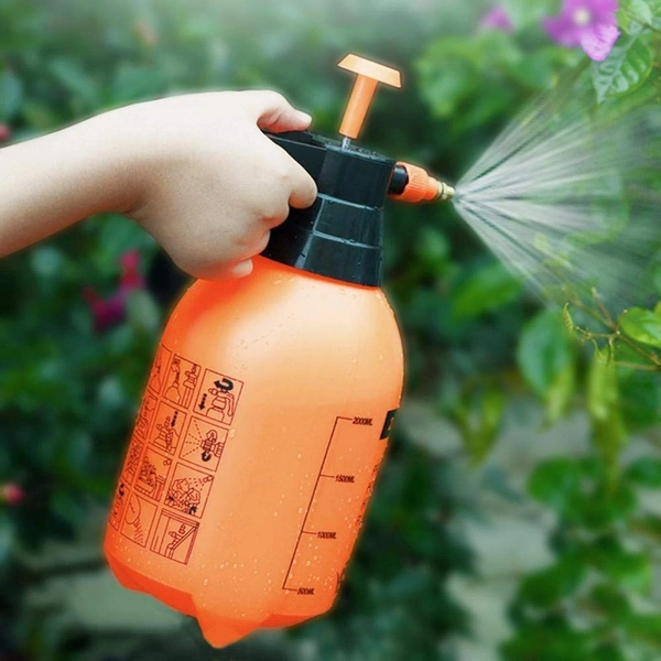Garden Pump Pressure Sprayer Lawn Sprinkler Water Mister Spray Bottle for Sanitization, Herbicides, Pesticides, Fertilizers, Plants Flowers 2 Liter Capacity Manual Spray Bottle Prime (Multicolour) ( C-0603 )
