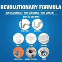110g Drain Unblocker Limescale Remover Drain Cleaner Toilet Cleaner Home Care Bathroom Cleaner Drain Openers Kitchen Cleaner
