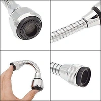 Turbo Flex 360 Degree Flexible 6 Inch Extension Stainless Steel Jet Stream/Water Saving Faucet