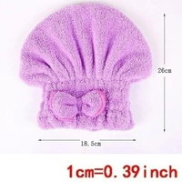 Super Popular Dry Hair Cap Magic Soft Bow Microfiber Bath Hair Dry Hat Cap Quick Drying