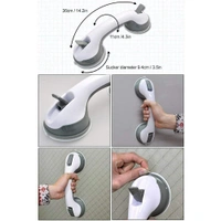 Plastic Bathroom Helping Handle Strong Suction Cup Easy Grip Safety Shower Support Handle, Bath-tub Support, Door/Wall Helping Handle