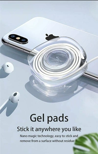 Nano Gel Sticky Phone Holder for Car - Multi-Functional Universal Gel Pad for Car, Home, Office Storage Waterproof, Square Shape ( C-0601 )