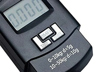 Electronic Portable Fishing Hook Type Digital LED Screen Luggage Weighing Scale, 50 kg/110 Lb (Black) ( C-XMPPP204 )