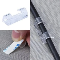 Multipurpose 7mm Diameter Adhesive Wire Clips Cable Clamp Manager