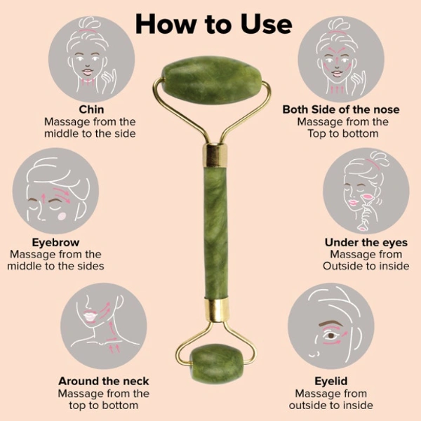 Jade Roller - Face Roller Massage Tool