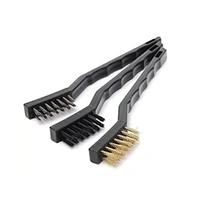 3pcs Mini Wire Brush Set (Stainless Steel/Nylon/Brass Brush) C-A120401