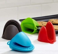 Heat Resistant Silicone Pot Holder Oven Mitts Glove Cooking Pinch Grips (C-0613KXM)