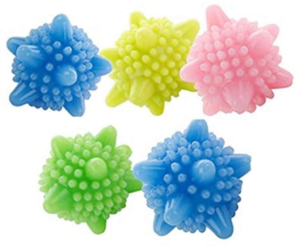 Reusable Colorful Laundry Ball - Fabric Softener Helper Wash Ball (10 pcs)