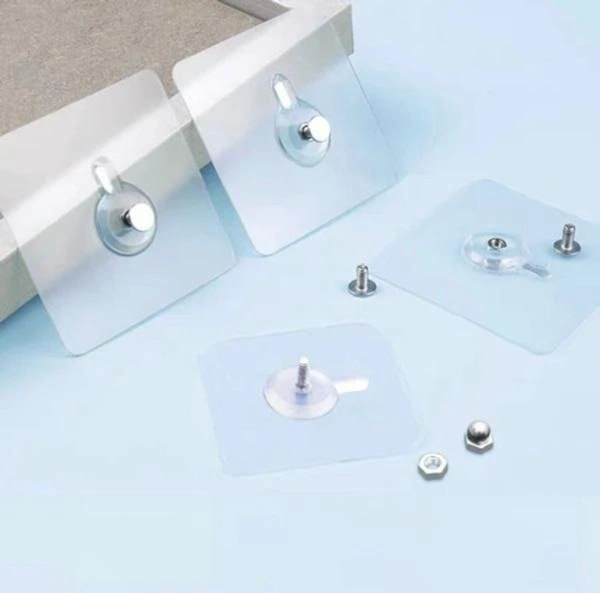 Detachable Self Adhesive Wall Screw Hooks (5 pcs)
