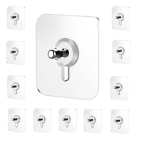 Detachable Self Adhesive Wall Screw Hooks (5 pcs)