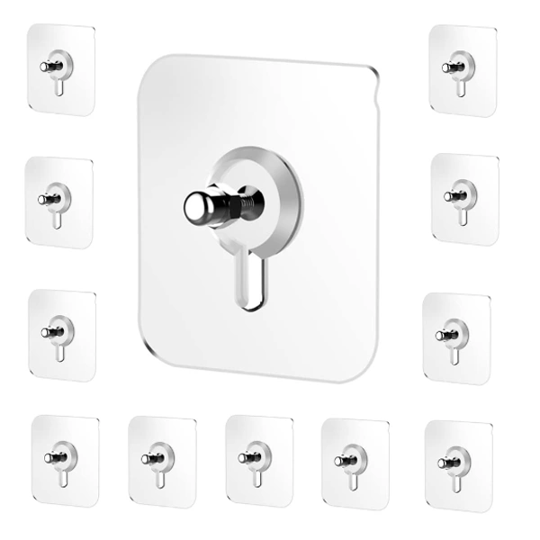 Detachable Self Adhesive Wall Screw Hooks (5 pcs)