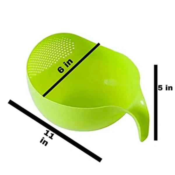 Multipurpose Water Strainer / Washer Bowl for Rice Vegetable & Fruits