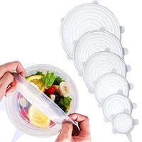 Collapsible Microwave Safe Silicone Leak-Proof Stretch Lids