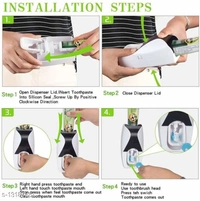 Automatic Toothpaste Dispenser With Detachable Toothbrush Holder